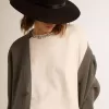 Cardigan da donna in cotone grigio mélange con logo sul retro Cardigan da donna in cotone grigio mélange con logo sul retro