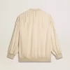 Cardigan da donna in seta e viscosa con motivo gessato Cardigan da donna in seta e viscosa con motivo gessato