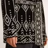 Cardigan nero da donna con cintura e cristalli