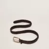 Cintura da donna in pelle nera