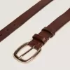 Cintura Houston marrone in pelle lavata Cintura Houston marrone in pelle lavata