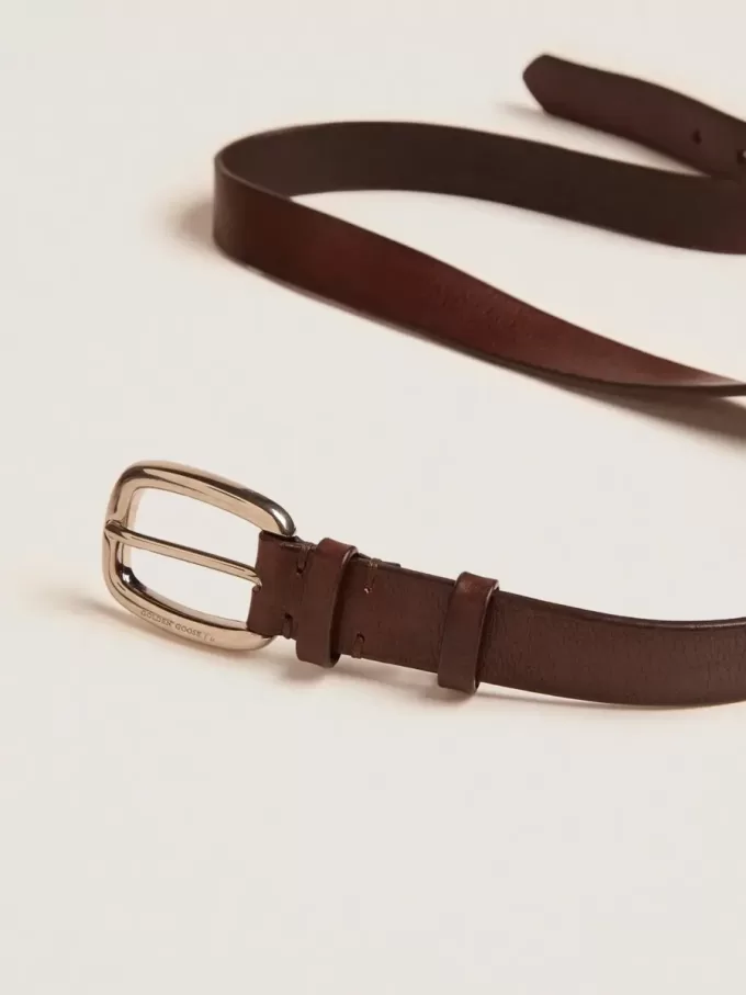 Cintura Houston marrone in pelle lavata Cintura Houston marrone in pelle lavata