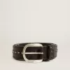 Cintura in pelle nera con borchie Cintura in pelle nera con borchie