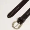 Cintura in pelle nera con borchie Cintura in pelle nera con borchie