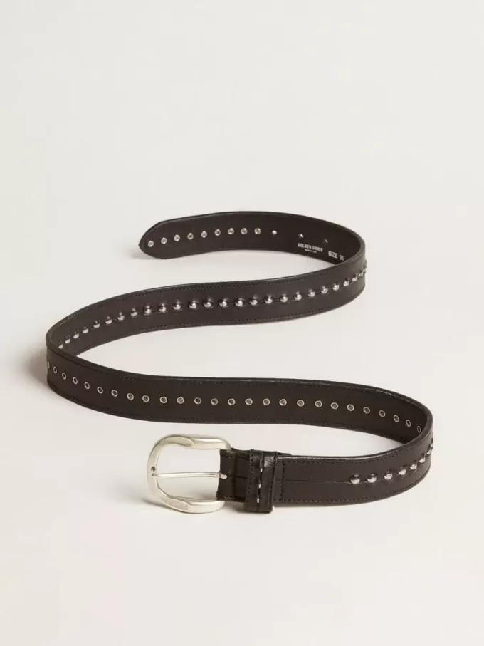 Cintura in pelle nera con borchie Cintura in pelle nera con borchie