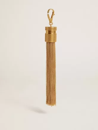 Ciondolo a forma di nappa in ottone color oro antico