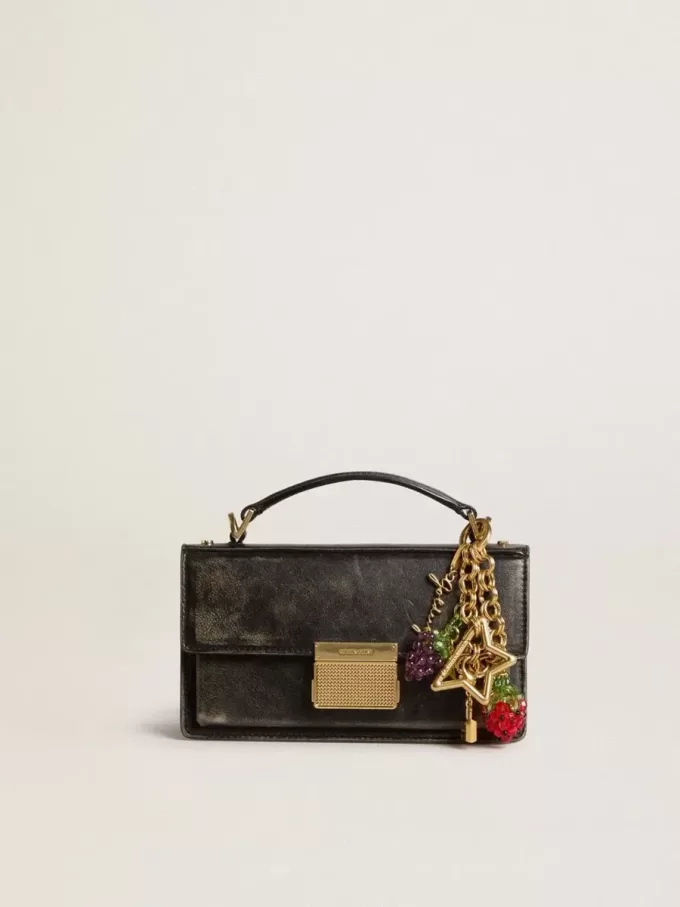 Ciondolo in ottone color oro con firma Golden Goose Ciondolo in ottone color oro con firma Golden Goose
