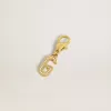 Ciondolo lettera G in ottone dorato con cristalli Ciondolo lettera G in ottone dorato con cristalli