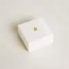 Ciondolo lettera N in ottone dorato con cristalli
