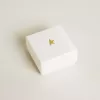 Ciondolo lettera T in ottone color oro con cristalli