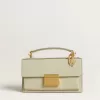 Ciondolo lettera T in ottone color oro con cristalli