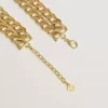 Collana con catena intrecciata color oro antico e chiusura a forma di stella