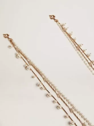 Collana da donna con tre catene heritage color oro antico