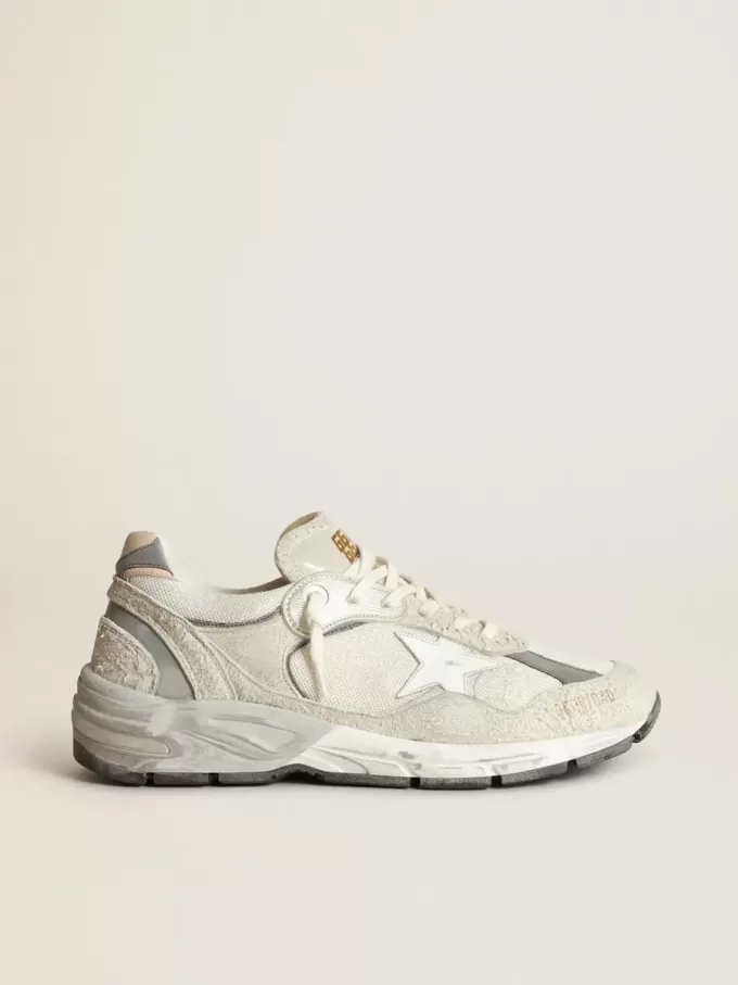 Dad-Star da donna in mesh bianco e pelle scamosciata Dad-Star da donna in mesh bianco e pelle scamosciata