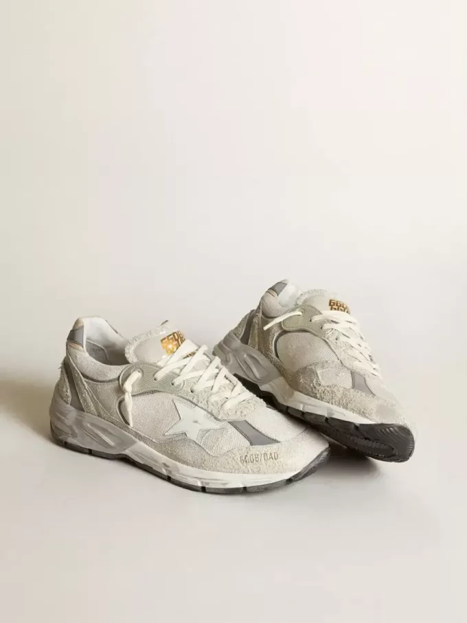 Dad-Star da donna in mesh bianco e pelle scamosciata Dad-Star da donna in mesh bianco e pelle scamosciata