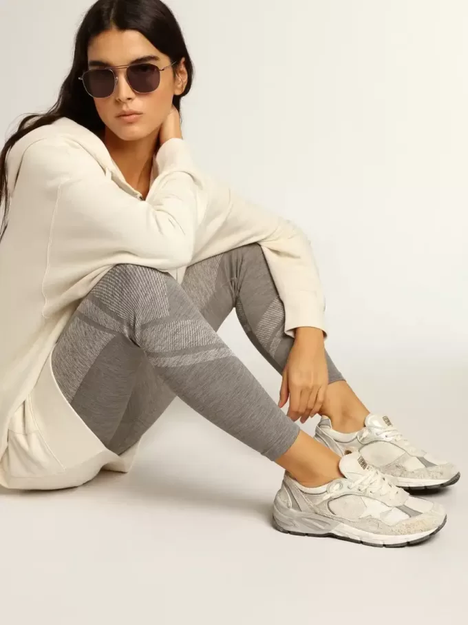 Dad-Star da donna in mesh bianco e pelle scamosciata Dad-Star da donna in mesh bianco e pelle scamosciata