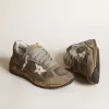 Dad-Star da donna in mesh grigio tortora e pelle scamosciata Dad-Star da donna in mesh grigio tortora e pelle scamosciata