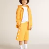 Felpa arancione da bambino con chiusura a zip