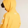 Felpa arancione da bambino con chiusura a zip