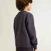 Felpa blu-viola con scritta Golden Goose sul davanti Felpa blu-viola con scritta Golden Goose sul davanti