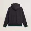 Felpa con cappuccio reversibile verde e blu da uomo