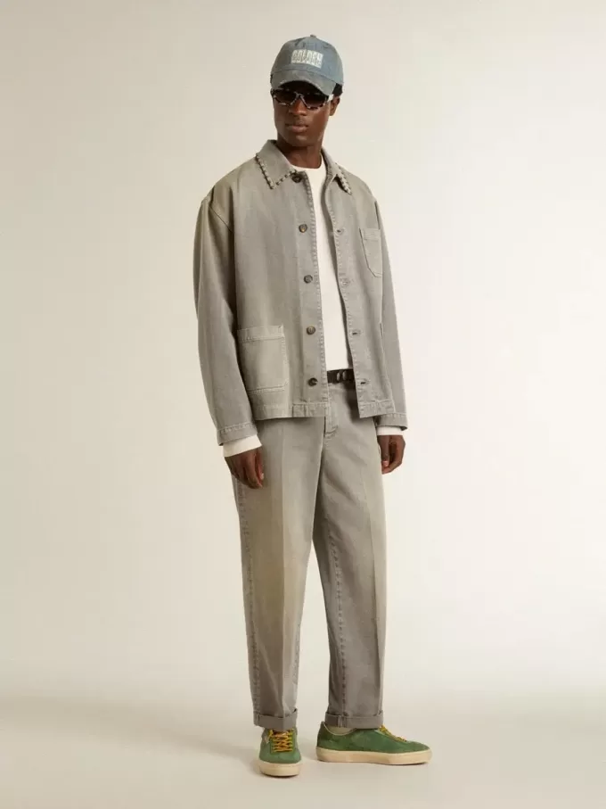 Felpa da uomo in cotone bianco con stampa sul retro Felpa da uomo in cotone bianco con stampa sul retro