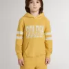 Felpa gialla per bambini con stampa vintage