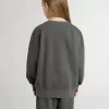 Felpa grigia da bambino con logo in rilievo
