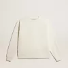 Felpa in bianco invecchiato con logo rovesciato sul retro – Jersey Capsule Felpa in bianco invecchiato con logo rovesciato sul retro – Jersey Capsule