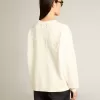 Felpa in bianco invecchiato con logo rovesciato sul retro – Jersey Capsule Felpa in bianco invecchiato con logo rovesciato sul retro – Jersey Capsule