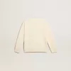 Felpa in bianco invecchiato con scritta multicolore Golden sul davanti Felpa in bianco invecchiato con scritta multicolore Golden sul davanti