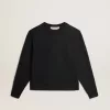 Felpa in nero lavato con logo rovesciato sul retro – Capsule Jersey Felpa in nero lavato con logo rovesciato sul retro – Capsule Jersey