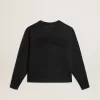 Felpa in nero lavato con logo rovesciato sul retro – Capsule Jersey Felpa in nero lavato con logo rovesciato sul retro – Capsule Jersey