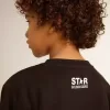 Felpa nera da bambino con maxi stella bianca sul davanti Felpa nera da bambino con maxi stella bianca sul davanti