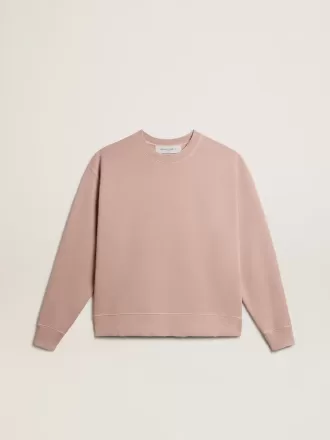 Felpa rosa cipria con logo rovesciato sul retro – Jersey Capsule