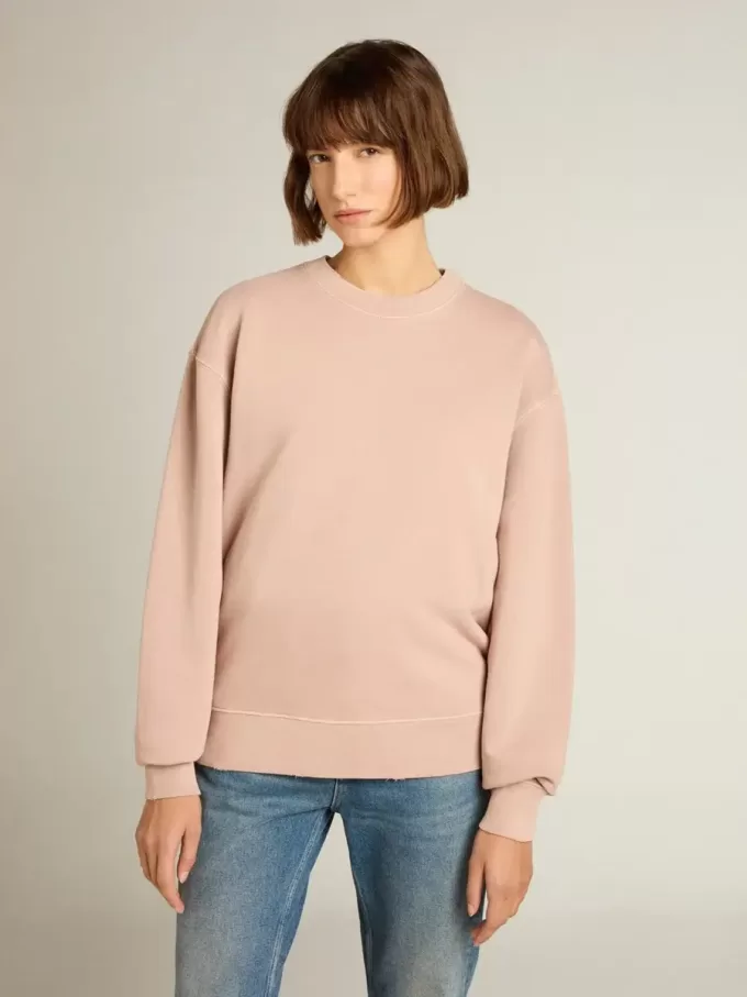 Felpa rosa cipria con logo rovesciato sul retro – Jersey Capsule Felpa rosa cipria con logo rovesciato sul retro – Jersey Capsule