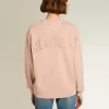 Felpa rosa cipria con logo rovesciato sul retro – Jersey Capsule Felpa rosa cipria con logo rovesciato sul retro – Jersey Capsule