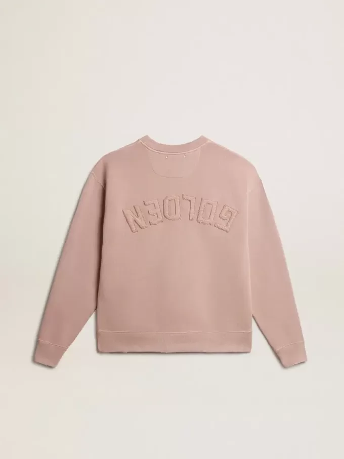 Felpa rosa cipria con logo rovesciato sul retro – Jersey Capsule Felpa rosa cipria con logo rovesciato sul retro – Jersey Capsule
