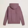 Felpa unisex in cotone color malva con stampa sul davanti Felpa unisex in cotone color malva con stampa sul davanti