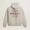 Felpa unisex in cotone con cappuccio e stampa sul retro Felpa unisex in cotone con cappuccio e stampa sul retro
