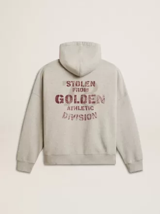 Felpa unisex in cotone con cappuccio e stampa sul retro