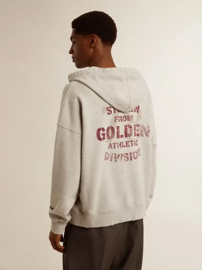Felpa unisex in cotone con cappuccio e stampa sul retro Felpa unisex in cotone con cappuccio e stampa sul retro