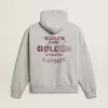 Felpa unisex in cotone con cappuccio e stampa sul retro Felpa unisex in cotone con cappuccio e stampa sul retro