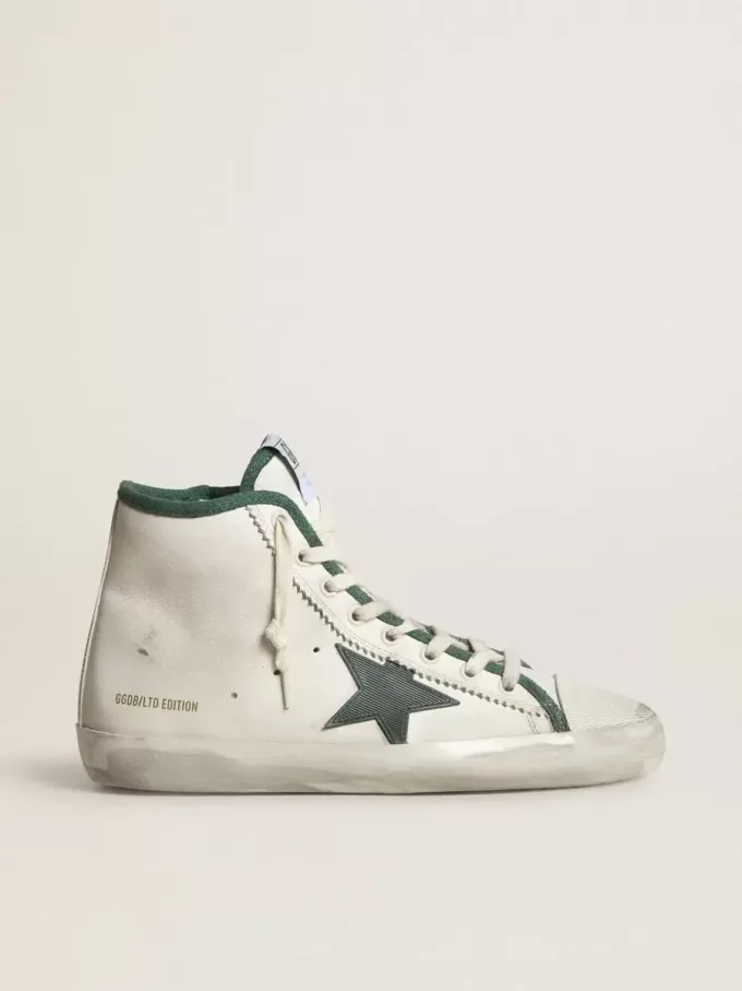 Francy LTD da donna in pelle nappa con stella in gomma verde Francy LTD da donna in pelle nappa con stella in gomma verde