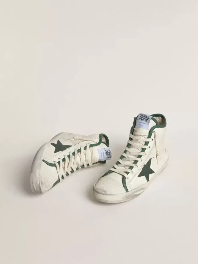 Francy LTD da donna in pelle nappa con stella in gomma verde Francy LTD da donna in pelle nappa con stella in gomma verde