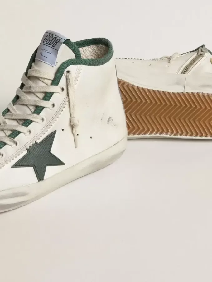 Francy LTD da donna in pelle nappa con stella in gomma verde Francy LTD da donna in pelle nappa con stella in gomma verde