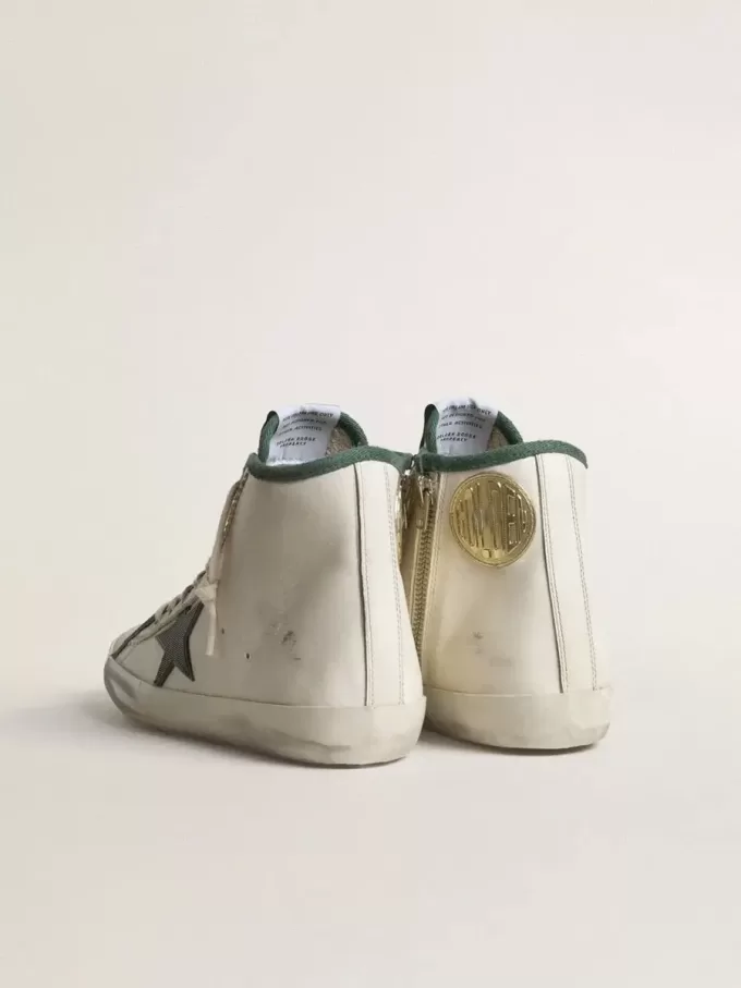 Francy LTD da donna in pelle nappa con stella in gomma verde Francy LTD da donna in pelle nappa con stella in gomma verde
