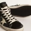 Francy Penstar LTD glitterate con stella avorio e linguetta nera sul tallone Francy Penstar LTD glitterate con stella avorio e linguetta nera sul tallone