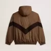 Giacca a vento in beige e nero pied-de-poule Giacca a vento in beige e nero pied-de-poule