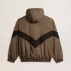 Giacca a vento in beige e nero pied-de-poule Giacca a vento in beige e nero pied-de-poule